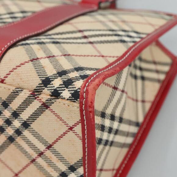 Burberry Nova Check Blue Label Hand Bag Canvas Beige - Picture 10 of 16